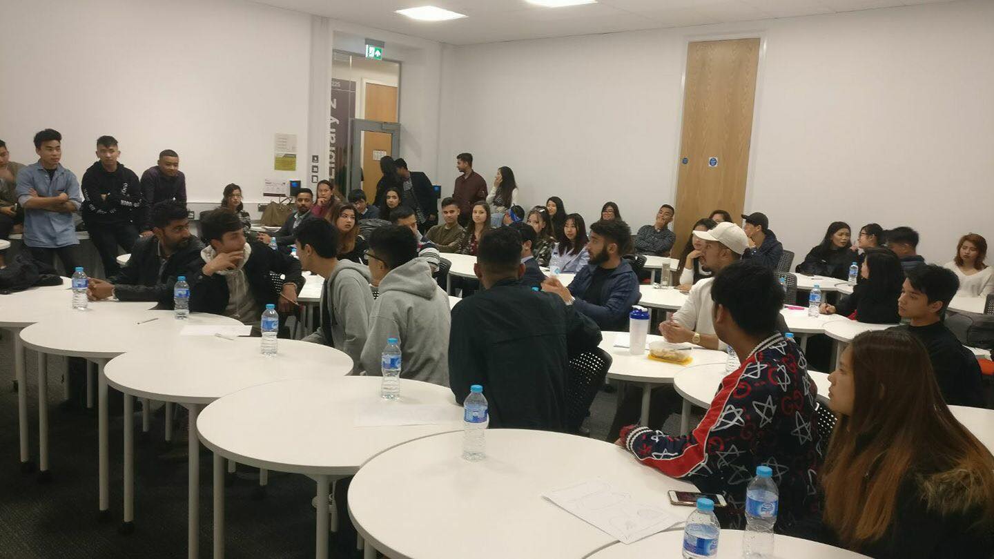 college gathering